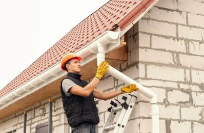 Pose et remplacement de gouttières à Écorpain
